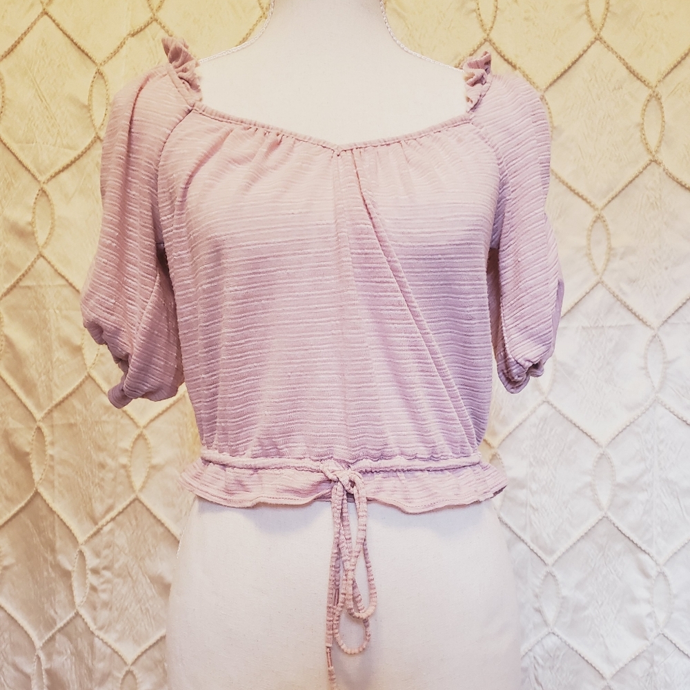 Free People Waist Tie Crop Top